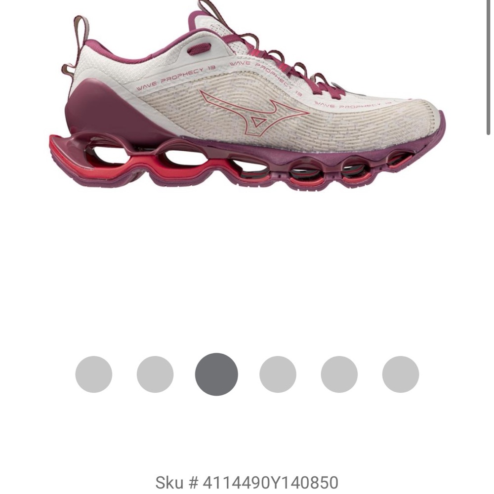Mizuno Wave Prophecy 10 Women's Shoes - White and Red